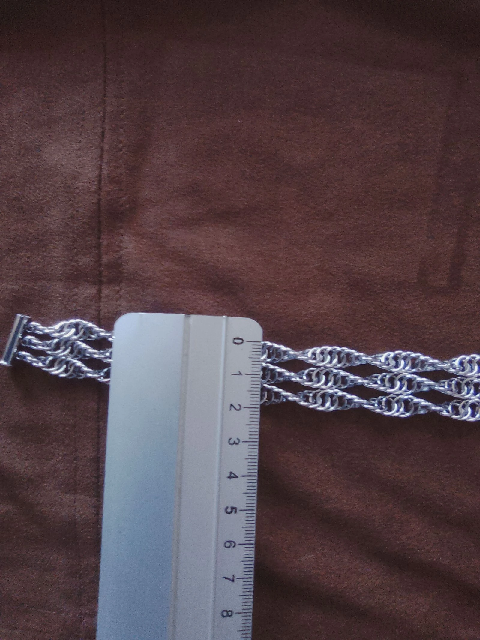 Brazalete de tres hilera de cadena de malla Persan "espiral" – photo 7